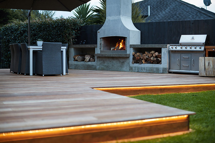 Outdoor fire places Greenhithe Auckland | Branche Landscapes